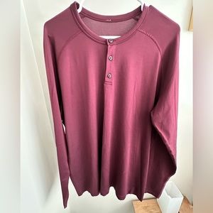 Lululemon Men’s Long Sleeve Henley Shirt